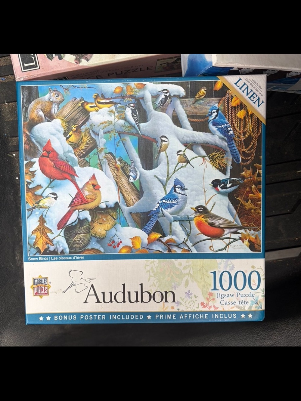 Audubon 1000-Piece Jigsaw Puzzle - Snow Birds - Multicolor